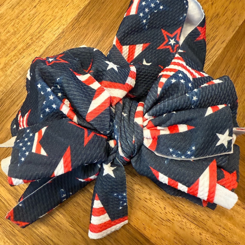 Patriotic HeadWrap with Stars and Stripes